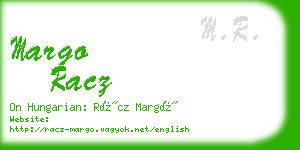 margo racz business card
